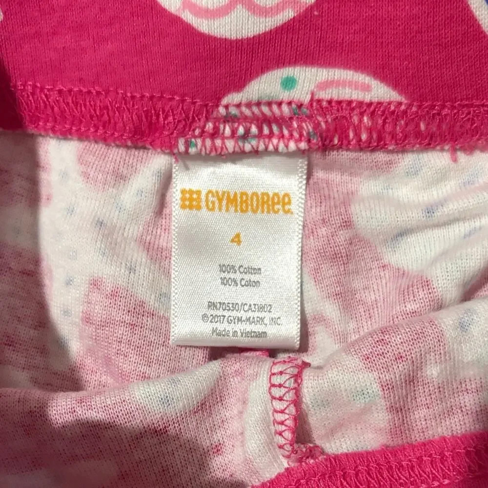 Colorful Girls' Shorts Set 4 mango pale pink and hot pink seashell like new